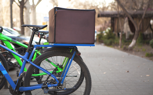 delivery with bike