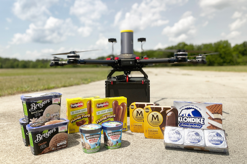 unilever partners with flytrex for drone ice cream deliveries
